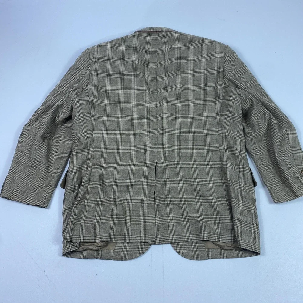 Oxxford Clothes Blazer Mens 44S Plaid Wool Sport Coat Jacket Maus & Hoffman‎